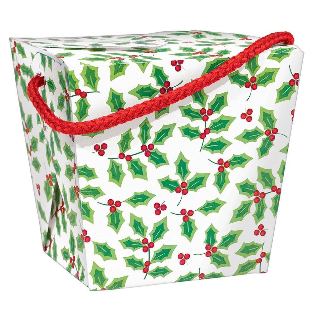 AMSCAN 4.25 In. X 4.5 In. X 3.75 In. Holly Qt. Pail (10-Pack) 1 AMSCAN 4.25 In. X 4.5 In. X 3.75 In. Holly Qt. Pail (10-Pack)