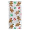 AMSCAN 11.5 In. X 5 In. X 3.25 In. Christmas Gingerbread Cello Large Party Bag (20-Count 5-Pack)