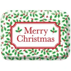 AMSCAN 2.875 In. X 8 In. X 6 In. Holly Plastic Box (5-Pack)