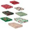 AMSCAN Christmas Paper Gift Box Assortment (8-Count 2-Pack) -Northlight Shop amscan christmas gift boxes 260161 64 1000