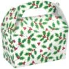 AMSCAN 6.25 In. X 6 In. X 3.75 In. Holly Gable Box (5-Count, 3-Pack) -Northlight Shop amscan christmas gift boxes 396605 64 1000