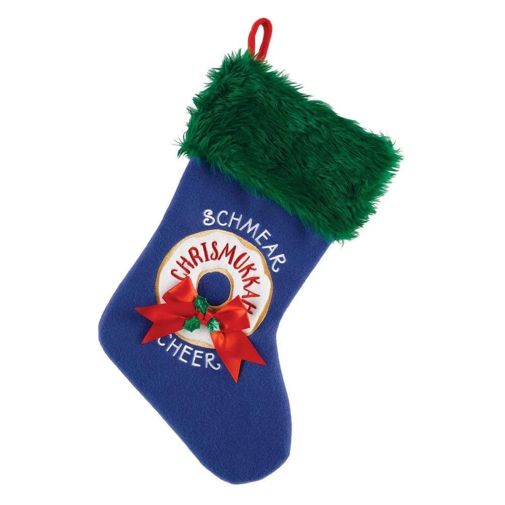 AMSCAN 18 In. Blue Chrismukkah Plush Fabric Stocking (2-Pieces) 1 AMSCAN 18 In. Blue Chrismukkah Plush Fabric Stocking (2-Pieces)