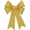 AMSCAN 13 In. Glitter Bow In Gold (4-Pack) -Northlight Shop amscan christmas tree ribbon 240636 64 1000