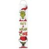 AMSCAN 47 In. X 9.5 In. White Wood Christmas Grinch Large Plank Sign