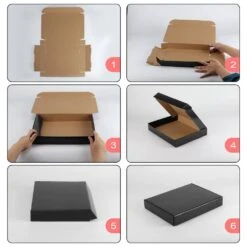 13 In. X 10 In. X 2 In. 25 Packs Black Shipping Boxes, Packaging Cardboard Boxes For Moving Mailing Christmas Gift -Northlight Shop angel sar christmas gift boxes ln03pq20 c3 1000
