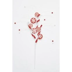 28 In. Christmas Peppermint C And Y Arrangement Spray, Set Of 3