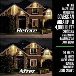 Startastic Action Outdoor Laser Projector 10 Startastic Action Outdoor Laser Projector -Northlight Shop as seen on tv christmas light projectors 1828 1f 1000