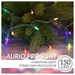 49.66 Ft. 150-Light LED Multi-Color Christmas String Light, Indoor/Outdoor Mini Lights With Continuous-On Technology -Northlight Shop aurio lighting christmas string lights plcl150 hm5 m fa 1000