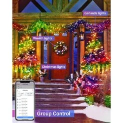 66 FT 200 LED Smart String Lights Color Changing APP Remote Control Timer Dimmable Christmas Fairy Twinkle Lights -Northlight Shop avatar controls christmas string lights absl51 4f 1000