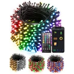 66 FT 200 LED Smart String Lights Color Changing APP Remote Control Timer Dimmable Christmas Fairy Twinkle Lights
