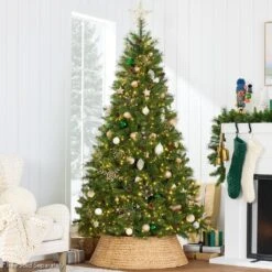 Best Choice Products 24 In. D Natural Woven Hyacinth Christmas Tree Collar With Cord Cut-Out -Northlight Shop best choice products christmas tree collars sky6788 44 1000