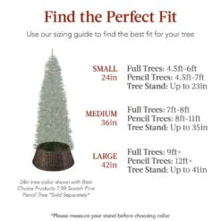 Best Choice Products 24 In. D Natural Woven Hyacinth Christmas Tree Collar With Cord Cut-Out -Northlight Shop best choice products christmas tree collars sky6788 c3 1000