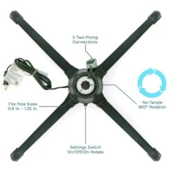 Best Choice Products Plastic Rotating Tree Stand For Trees Up To 7.5 Ft. Tall -Northlight Shop best choice products christmas tree stands sky5180 1f 1000