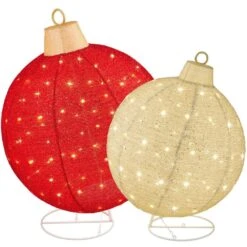 Best Choice Products 2-Piece Lighted Pop-Up Christmas Ornament Outdoor Decoration With 180 LED Lights In Red/Gold 15 Best Choice Products 2-Piece Lighted Pop-Up Christmas Ornament Outdoor Decoration With 180 LED Lights In Red/Gold -Northlight Shop best choice products christmas yard decorations sky6986 31 1000