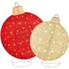 Best Choice Products 2-Piece Lighted Pop-Up Christmas Ornament Outdoor Decoration With 180 LED Lights In Red/Gold -Northlight Shop best choice products christmas yard decorations sky6986 64 1000