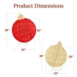 Best Choice Products 2-Piece Lighted Pop-Up Christmas Ornament Outdoor Decoration With 180 LED Lights In Red/Gold 14 Best Choice Products 2-Piece Lighted Pop-Up Christmas Ornament Outdoor Decoration With 180 LED Lights In Red/Gold -Northlight Shop best choice products christmas yard decorations sky6986 76 1000