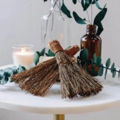 6 In. Cool Eucalyptus Scented Broom (6-Pack) -Northlight Shop bindle brass fresh christmas plants bb6 100972 1f 1000