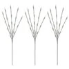 3-Count 60-Light LED Twinkling Twig Tree Pure White Pathmakers -Northlight Shop brite star christmas pathway lights 46 391 00 64 1000