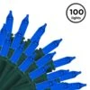 22.42 Ft. 100-Count Incandescent Blue Christmas String To String Mini Lights -Northlight Shop brite star christmas string lights 37 343 00 64 1000