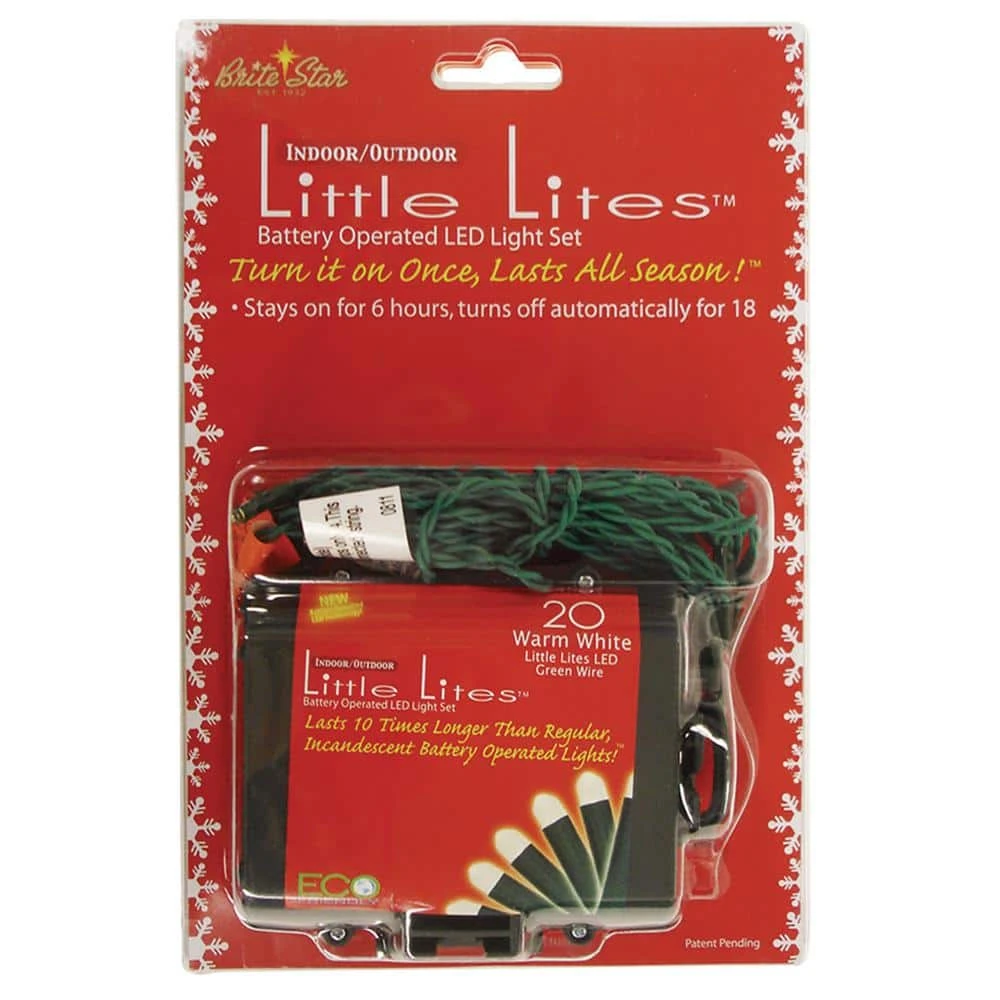 7.33 Ft. 20-Count LED Warm White Christmas Little Lites 2 7.33 Ft. 20-Count LED Warm White Christmas Little Lites - Image 2