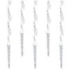 60-Light Pure White LED Icicle Ice Light Set With Ice -Northlight Shop brite star icicle lights 39 753 00 64 1000