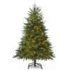4.5 Ft. Pre-Lit LED PVC And PE Fraser Fir Artificial Christmas Tree With 150 Twinkling Lights And Foldable Stand -Northlight Shop caphaus pre lit christmas trees hdfc chppgp5403l gr 2 64 1000