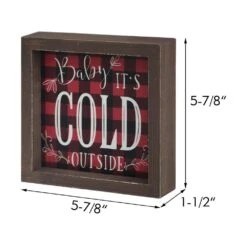 5.875 In. Wood Baby It's Cold Outside Christmas Tabletop Or Wall Decor 13 5.875 In. Wood Baby It's Cold Outside Christmas Tabletop Or Wall Decor -Northlight Shop christmas centerpieces sg2213 fa 1000