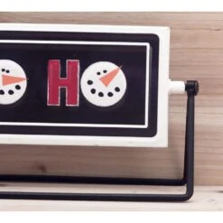 4.875 In. Merry Christmas Or Ho Ho Ho Metal Rotating Tabletop Sign -Northlight Shop christmas centerpieces uh356 1f 1000