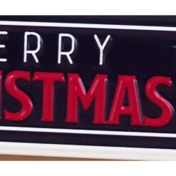 4.875 In. Merry Christmas Or Ho Ho Ho Metal Rotating Tabletop Sign -Northlight Shop christmas centerpieces uh356 4f 1000