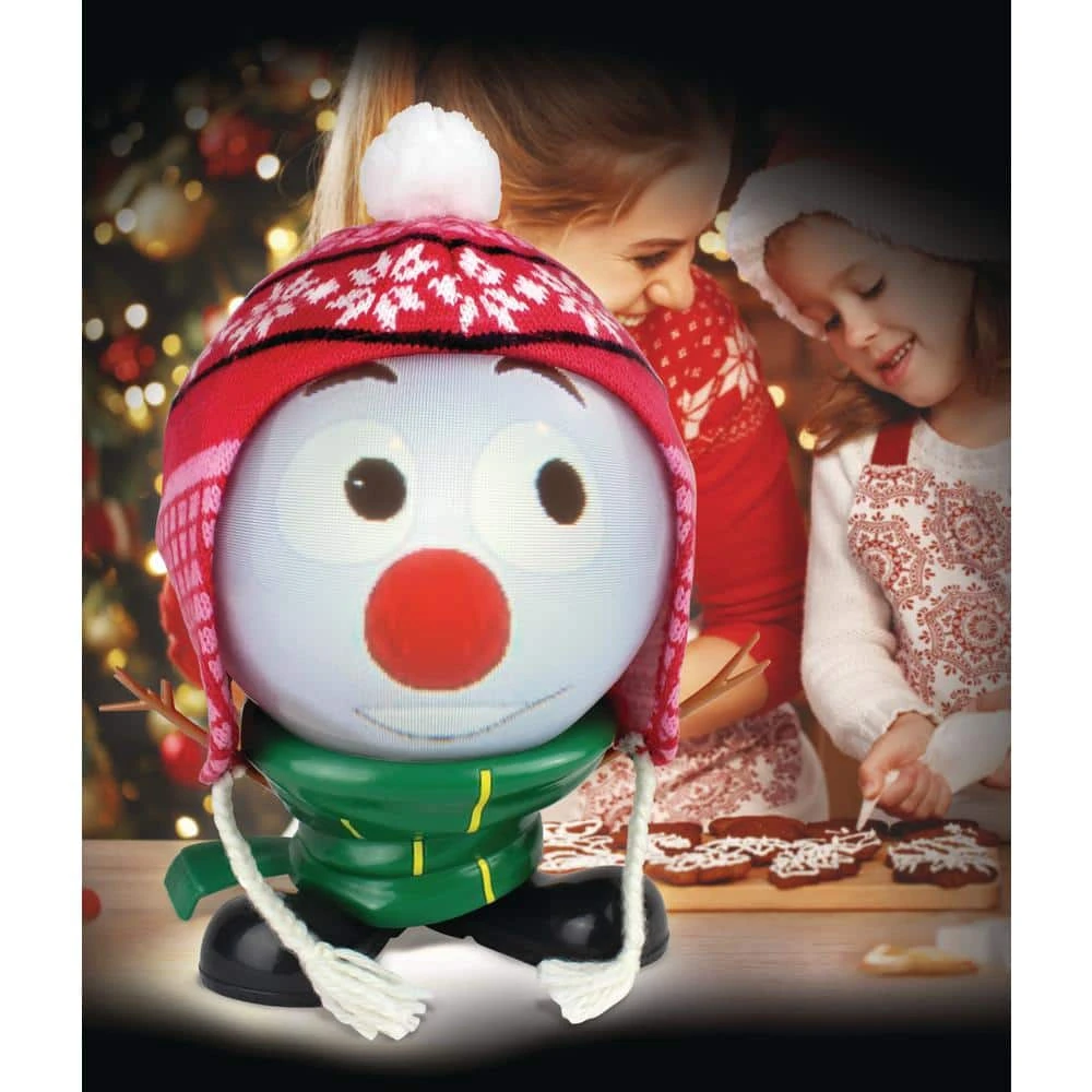 10.5 In. H Mr. Chill Talking Animated Snowman With Built-in Projector And Speaker Plugin Play 4 10.5 In. H Mr. Chill Talking Animated Snowman With Built-in Projector And Speaker Plugin Play - Image 4