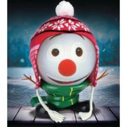 10.5 In. H Mr. Chill Talking Animated Snowman With Built-in Projector And Speaker Plugin Play 9 10.5 In. H Mr. Chill Talking Animated Snowman With Built-in Projector And Speaker Plugin Play -Northlight Shop christmas figurines mspsnowm 44 1000