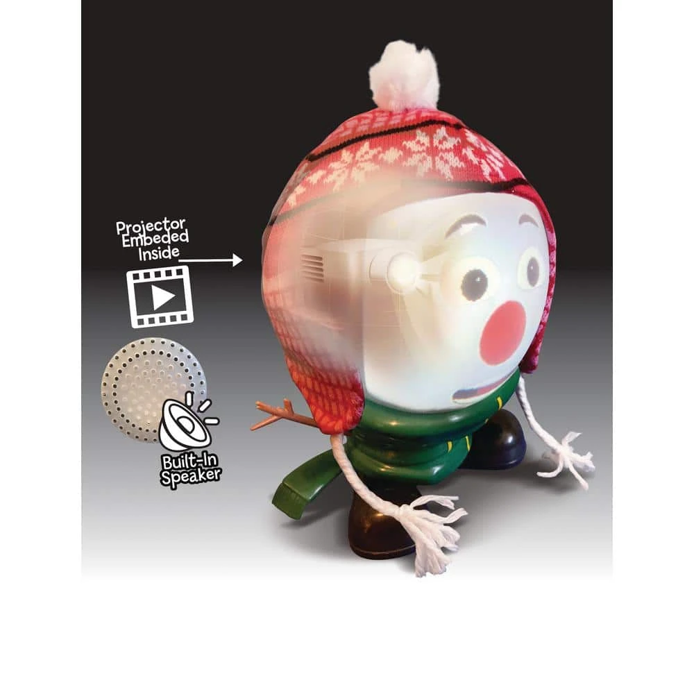 10.5 In. H Mr. Chill Talking Animated Snowman With Built-in Projector And Speaker Plugin Play 3 10.5 In. H Mr. Chill Talking Animated Snowman With Built-in Projector And Speaker Plugin Play - Image 3