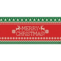 7 Ft. X 16 Ft. Merry Christmas Ugly Christmas Sweater Christmas Garage Door Decor Mural For Double Car Garage