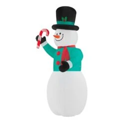 10.99 Ft. Airblown Snowman With Scarf Inflatable -Northlight Shop christmas inflatables 21gm12644 40 1000
