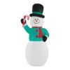 10.99 Ft. Airblown Snowman With Scarf Inflatable 27 10.99 Ft. Airblown Snowman With Scarf Inflatable -Northlight Shop christmas inflatables 21gm12644 64 1000