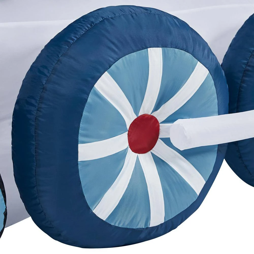 4 Ft Pre-Lit LED Airblown Polar Express Train Christmas Inflatable 4 4 Ft Pre-Lit LED Airblown Polar Express Train Christmas Inflatable - Image 4