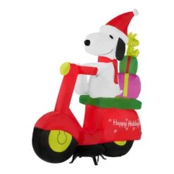 6 Ft Pre-Lit LED Airblown Peanuts Snoopy With Woodstock On Moped Scene Christmas Inflatable -Northlight Shop christmas inflatables 21gm87488 40 1000