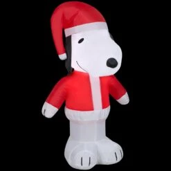 Peanuts 4 Ft Snoopy In Santa Suit