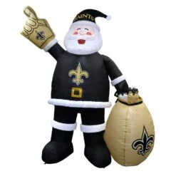 7 Ft. New Orleans Saints Santa Inflatable