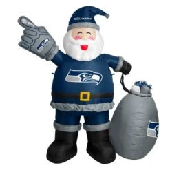 7 Ft. Seattle Seahawks Santa Inflatable