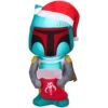 48.03 In. X 20.87 In. X 23.23 In. Airblown-Boba Fett With Stocking-SM-Star Wars -Northlight Shop christmas inflatables g 116017 64 1000