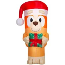 3.5' Tall Christmas Inflatable Airblown-Bingo W/Present-SM-Bluey