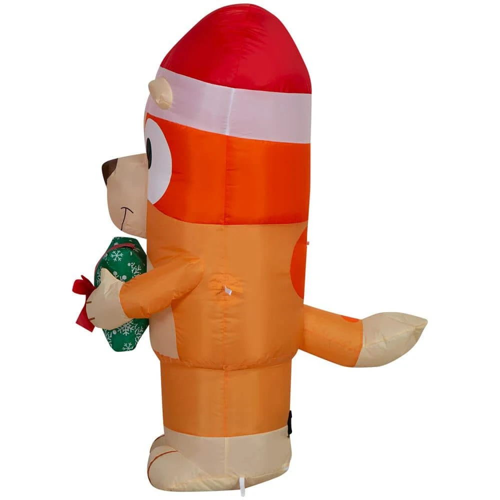 3.5' Tall Christmas Inflatable Airblown-Bingo W/Present-SM-Bluey 3 3.5' Tall Christmas Inflatable Airblown-Bingo W/Present-SM-Bluey - Image 3