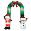 8 Ft. H X 6.7 Ft. Tall Inflatable Archway Christmas Welcoming Decor With Bright LED Lights 2 8 Ft. H X 6.7 Ft. Tall Inflatable Archway Christmas Welcoming Decor With Bright LED Lights -Northlight Shop christmas inflatables gym10256 64 1000