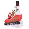96 In. H X 28 In. W X 70 In. L Christmas Inflatable Airflowz Inflatable Santa Sleigh Ride -Northlight Shop christmas inflatables oc 04819 64 1000