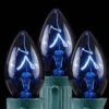 C9 Blue Replacement Christmas Light Bulbs - Transparent (Box Of 250)