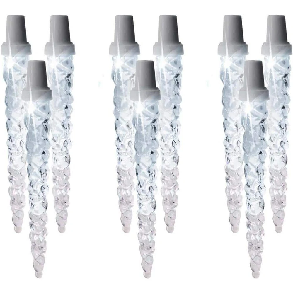 4.6 In. 15-Light Ice Shaped LED Crystal White-Light Show 1 4.6 In. 15-Light Ice Shaped LED Crystal White-Light Show