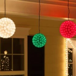 6 In. 70-Light LED Green Decorative Starlight Sphere -Northlight Shop christmas novelty lights 76486 44 1000