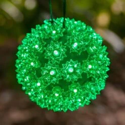 6 In. 70-Light LED Green Decorative Starlight Sphere -Northlight Shop christmas novelty lights 76486 c3 1000