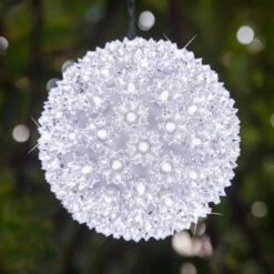 6 In. 70-Light LED Cool White Twinkle Starlight Sphere -Northlight Shop christmas novelty lights 76548 c3 1000